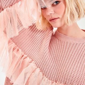 Mesh Lined Powder Sweater